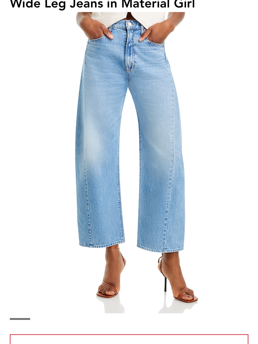 Material Girl Light Blue Wide Leg Barrel Jeans